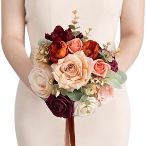 7 Inch Burnt Orange Bouquet